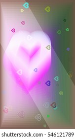 event at colorful miracle, abstract line above love