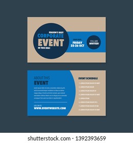 Event Conference Invitation card or rack card  design