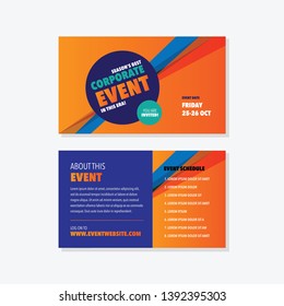 Event Conference Invitation card or rack card  design