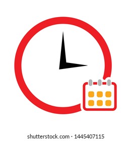 event date calendar icon. Simple illustration of event date calendar vector icon for web