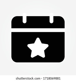 ilustración vectorial de icono de fecha de evento