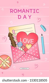 Event Day Gradient Pop Up Illustration
