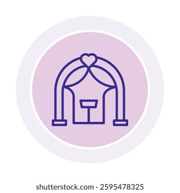 Event Decor color circle icon, vector, pixel perfect, illustrator file 