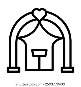 Event Decor line icon, vector, pixel perfect, illustrator file 