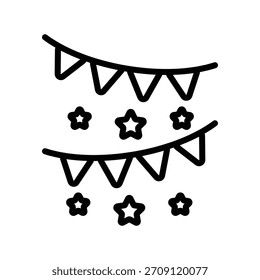 Event decoration icon, Line Vector graphics