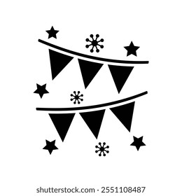 Icono de la decoración del acontecimiento, gráfico del Vector