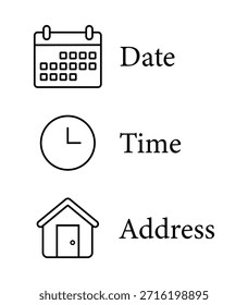 Detalhes do evento com data, hora e endereço