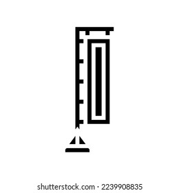 Symbolvektorgrafik des Ereignismarkierungszeichens. Ereignismarkzeichen. einzelne Symbolillustration