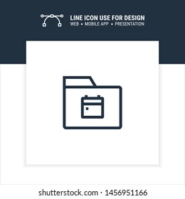 event folder icon design vector illustration