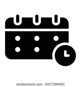 event Glyph Icon Background White