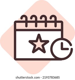 Aplicación de retención de eventos, ilustración, vector sobre fondo blanco.