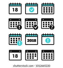 Event icon. Annual plan vector. Vector Calendar Icons