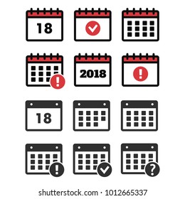 Event icon. Annual plan vector. Vector Calendar Icons