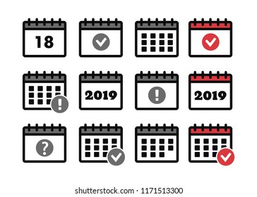 Event icon. Annual plan vector. Vector Calendar Icons