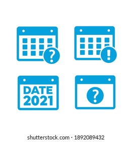 Icono de evento. Vector de plan anual. Iconos de calendario de vectores