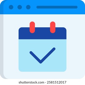 Event Icon Flat Vector Illustration