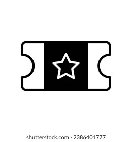 Event icon isolate white background vector stock illustration.