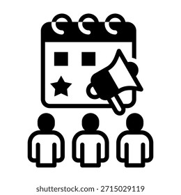 Icono de evento Ilustración vectorial de estilo mixto