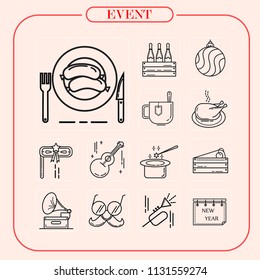 event, event icon, mobile icon, illustration
