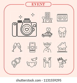 event, event icon, mobile icon, illustration