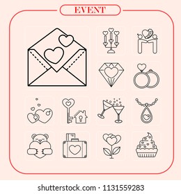 event, event icon, mobile icon illustrations