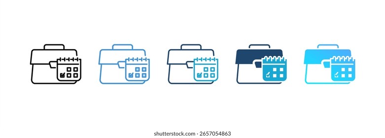 Ícone de evento definir coleção de vários estilos