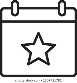 Imagen vectorial de icono de evento. Adecuado para aplicaciones web móviles y medios de impresión.