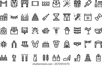 Event icons High-Quality Vector Icons Collection with Editable Stroke. Ideal for Professional and Creative Projects.