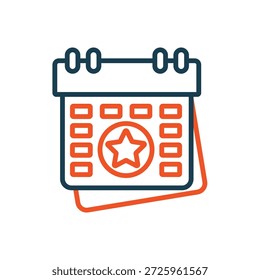 event icons outline and Flat Style,transparent background