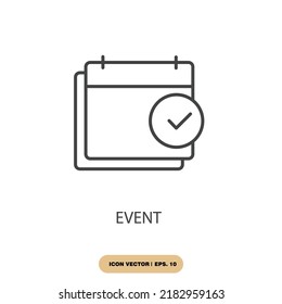event icons  symbol vector elements for infographic web