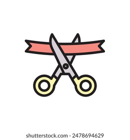 Event Inauguration Icon Vector Illustration