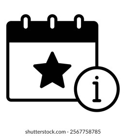 Event Info Icon Element For Design