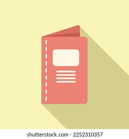 Event invitation icon flat vector. Calendar manager. Task office
