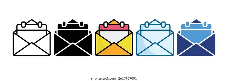 Event Invitation Icon Set Multiple Style Collection