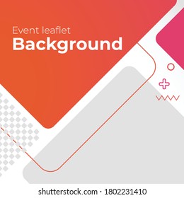 Color del folleto de eventos completo y limpio