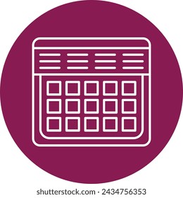 Diseño De Iconos De Círculo De Línea De Eventos Para Uso Personal Y Comercial.