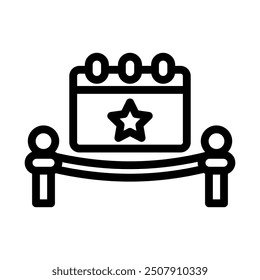 event line icon illustration vector graphic. Simple element illustration vector graphic, suitable for app, websites, and presentations isolated on white background