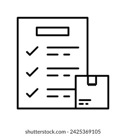 Event Logistics icon vector strock illustration