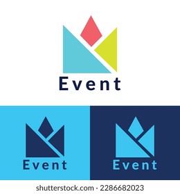 Plantilla vectorial de diseño de logotipo de evento,