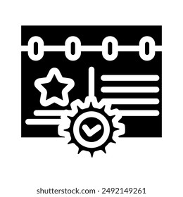 Symbol "Vektorgrafik" für Ereignismanagement-Geschäftsprozesse. Symbol für Ereignismanagement-Geschäftsprozesse. Isolierte Symboldarstellung