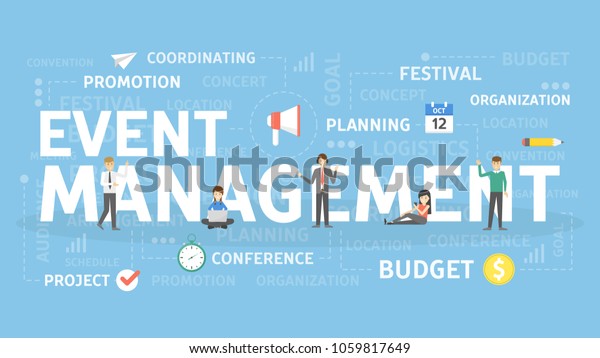 Event Management Concept Illustration Idea Planning Stock Vector Royalty Free