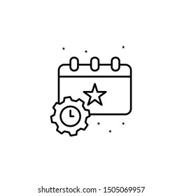 Event management icon. Element of event management icon