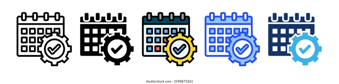 Event Management Icon Set With Multiple Style Collection