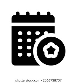 event management icon. vector glyph icon for your website, mobile, presentation, and logo design.