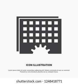 Event, management, processing, schedule, timing Icon. glyph vector gray symbol for UI and UX, website or mobile application