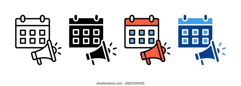 Event Marketing Icon Set Multiple Style Collection