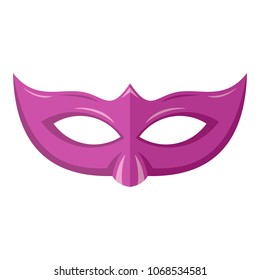Event mask icon. Flat illustration of event mask vector icon for web