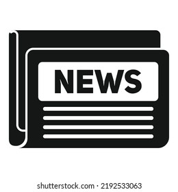 Event newspaper icon simple vector. Web page. Daily story
