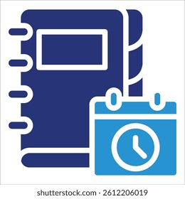 Event Planner Book Icon Element For Design
