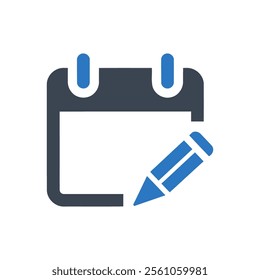 Event Planner Icon On White Background